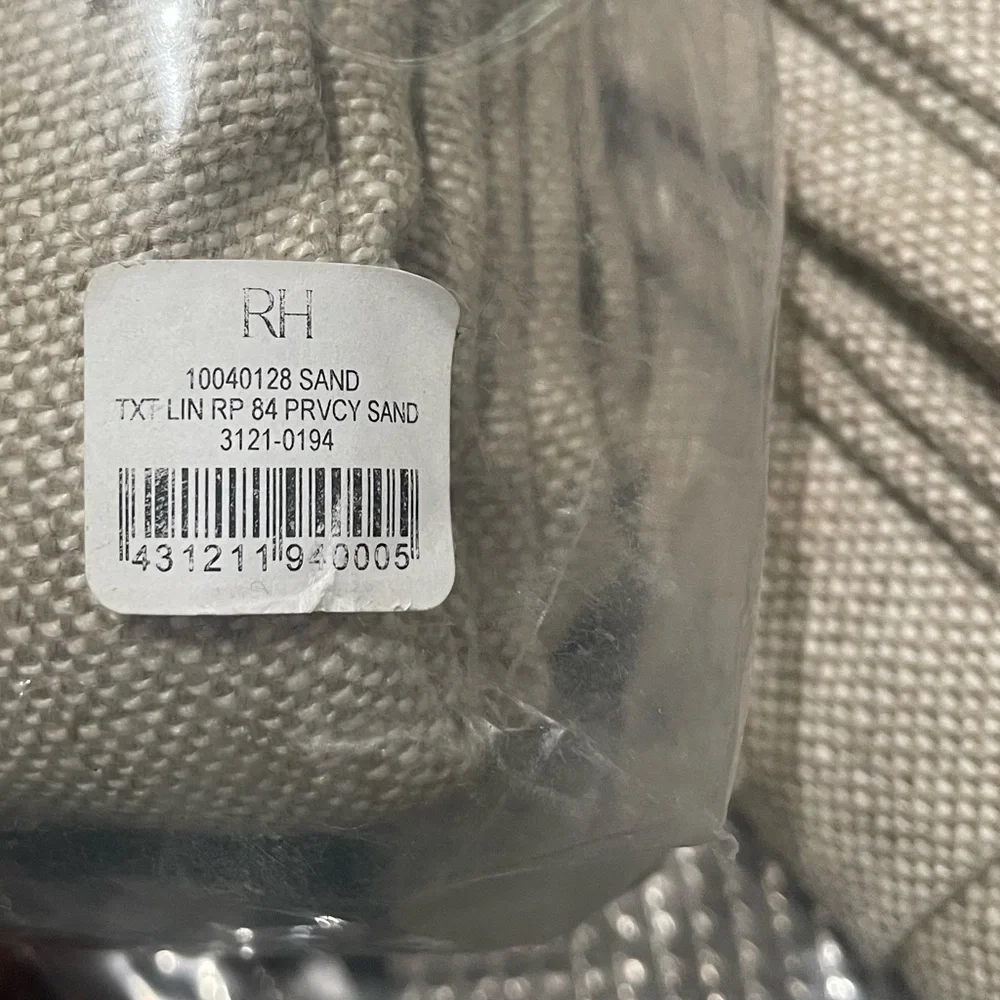 Restoration Hardware Belgian Textured Linen Drapery